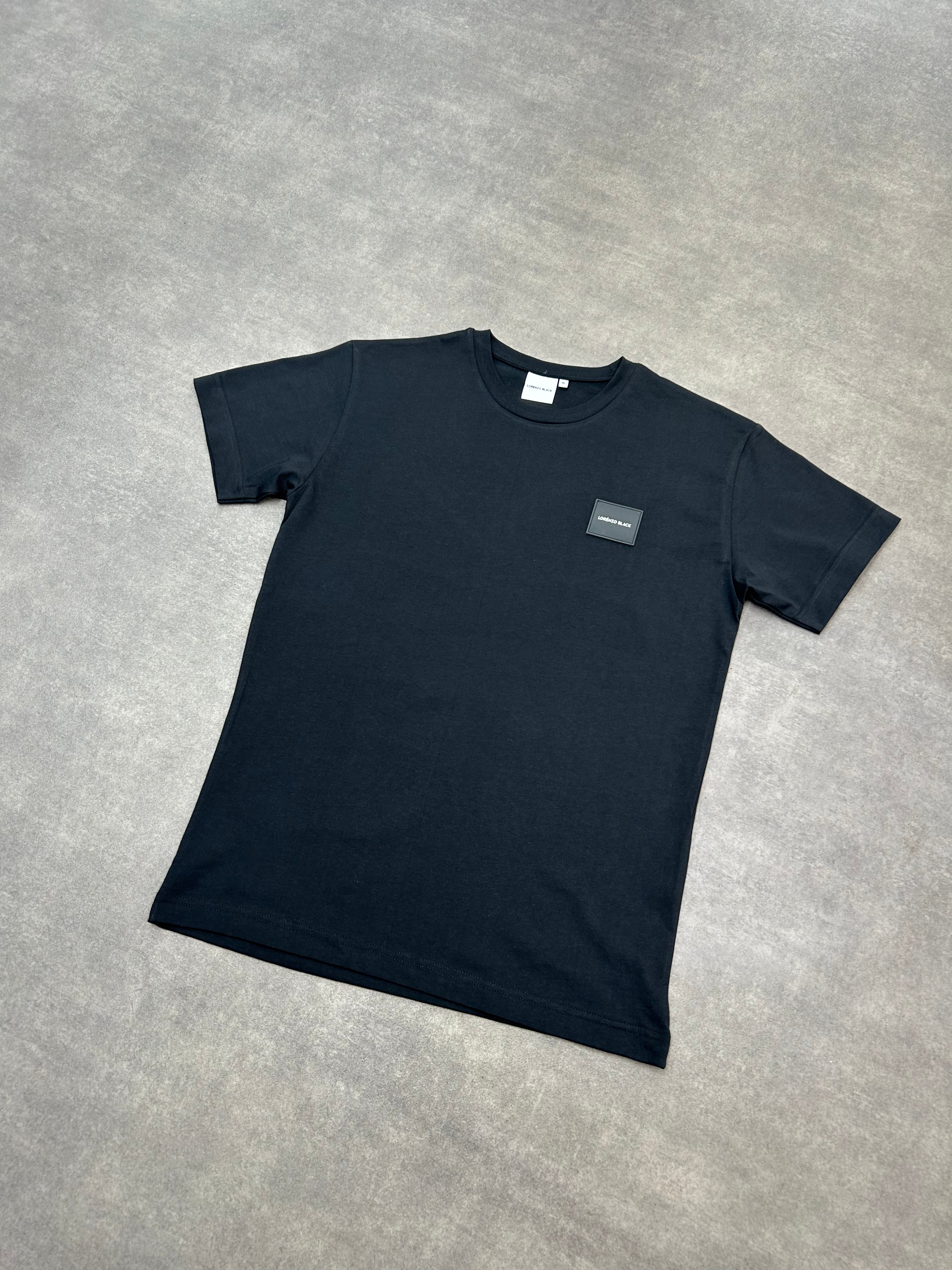 Tonal badge T-shirt - Black