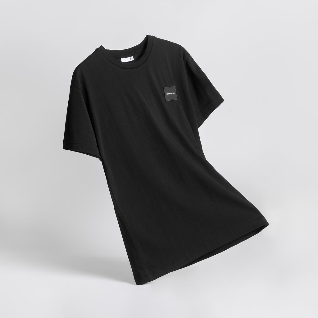 Tonal badge T-shirt - Black