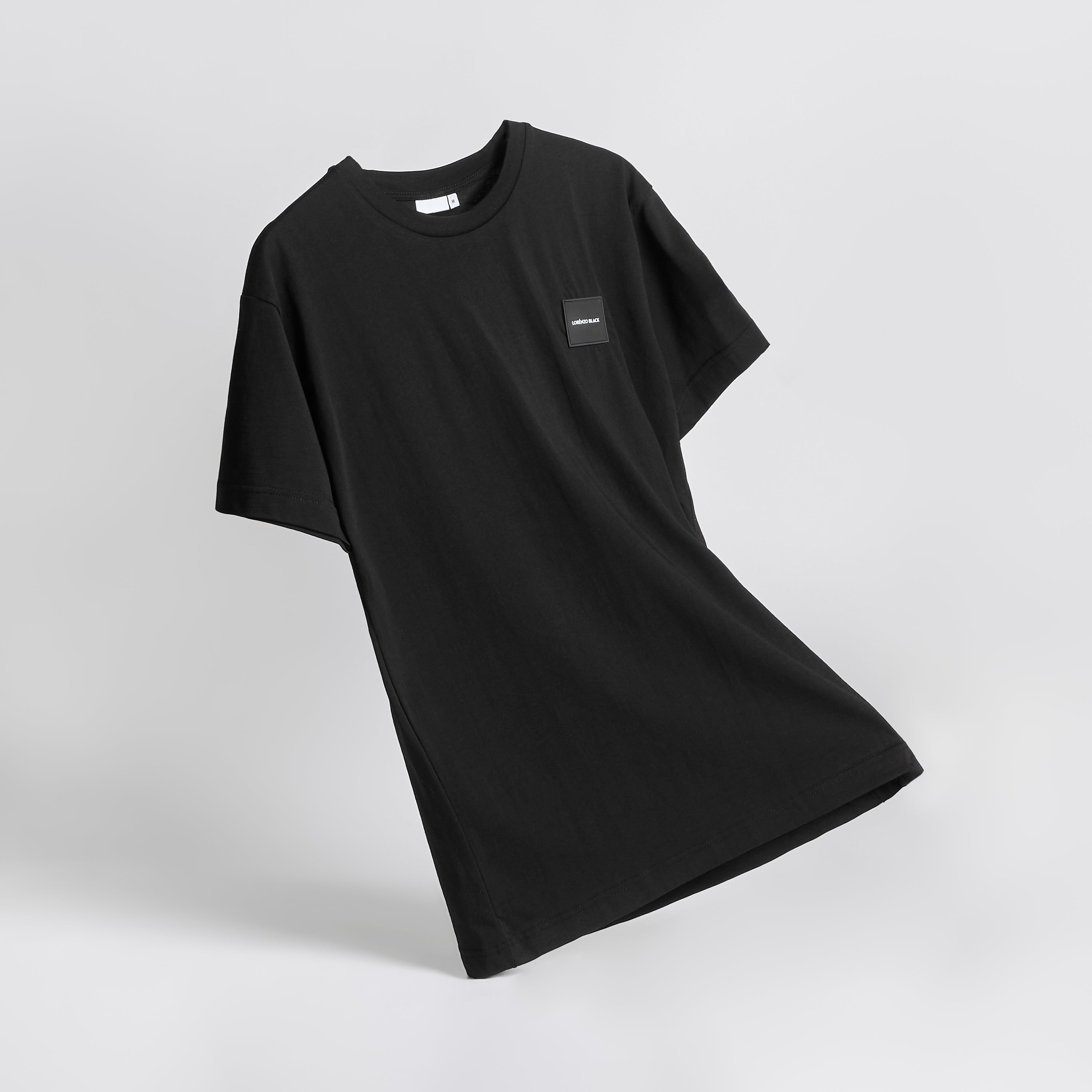 Tonal badge T-shirt - Black