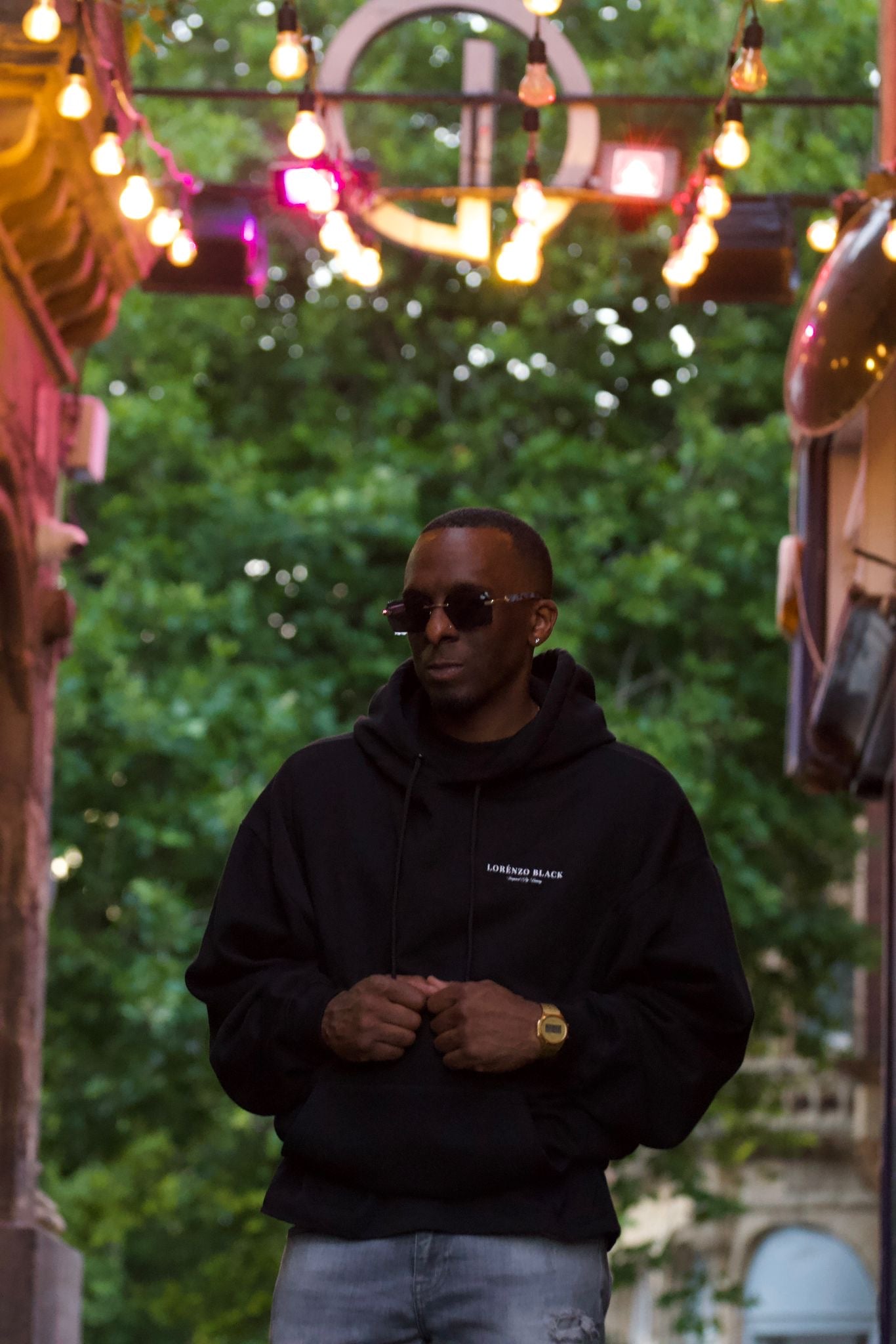 Inspired by Luxury Hoodie - Black