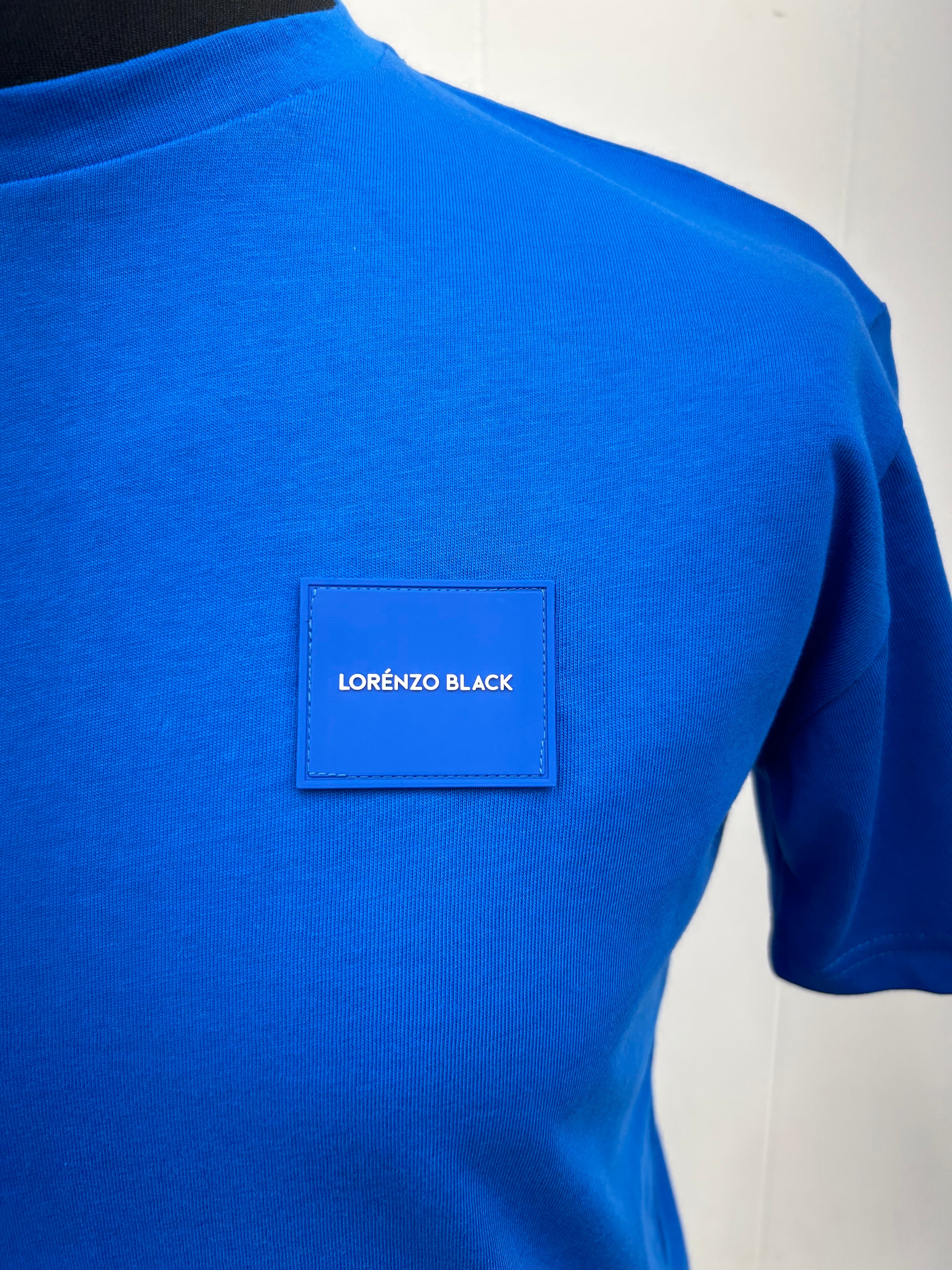 Tonal badge T-shirt - Royal Blue