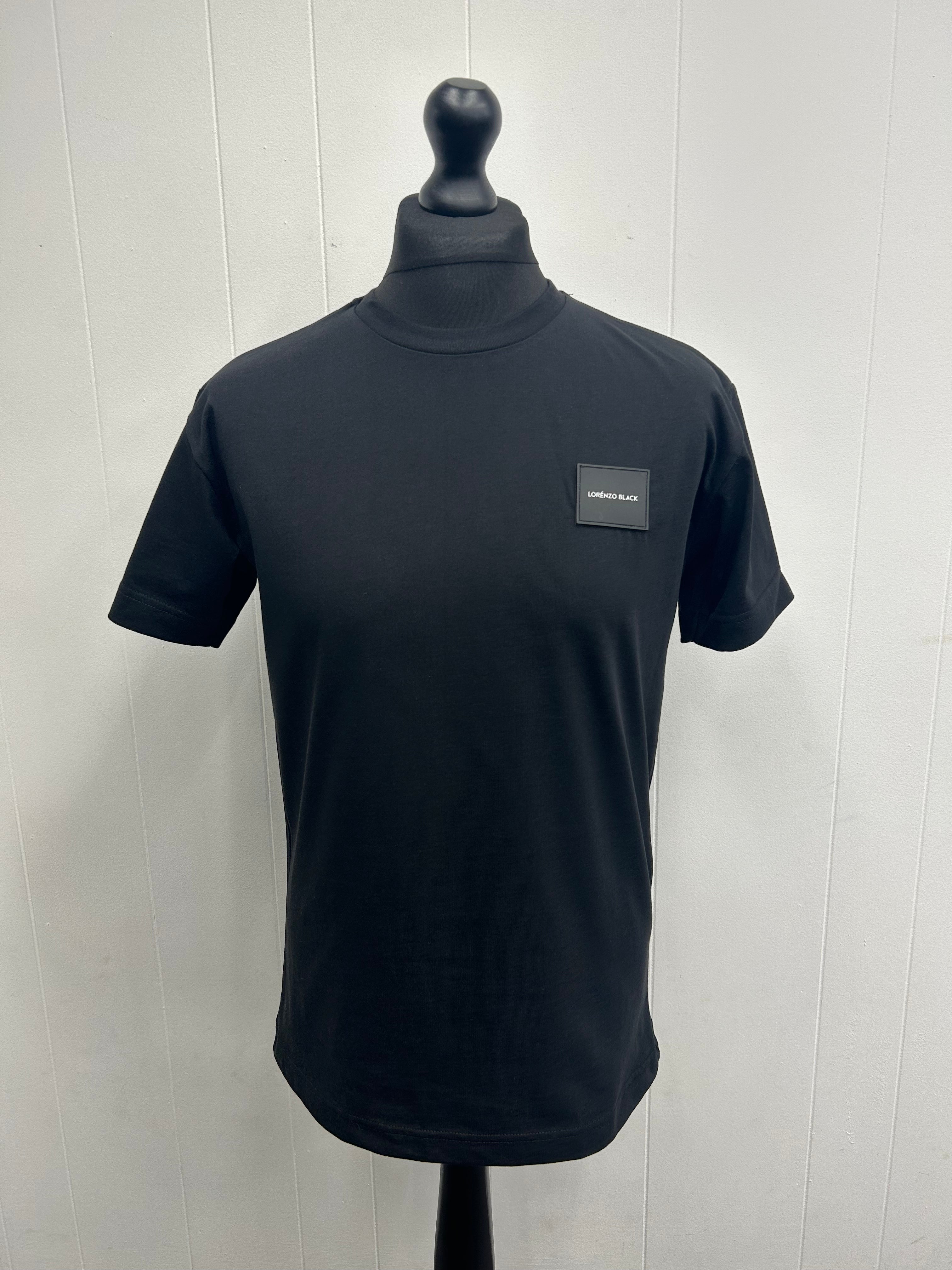 Tonal badge T-shirt - Black