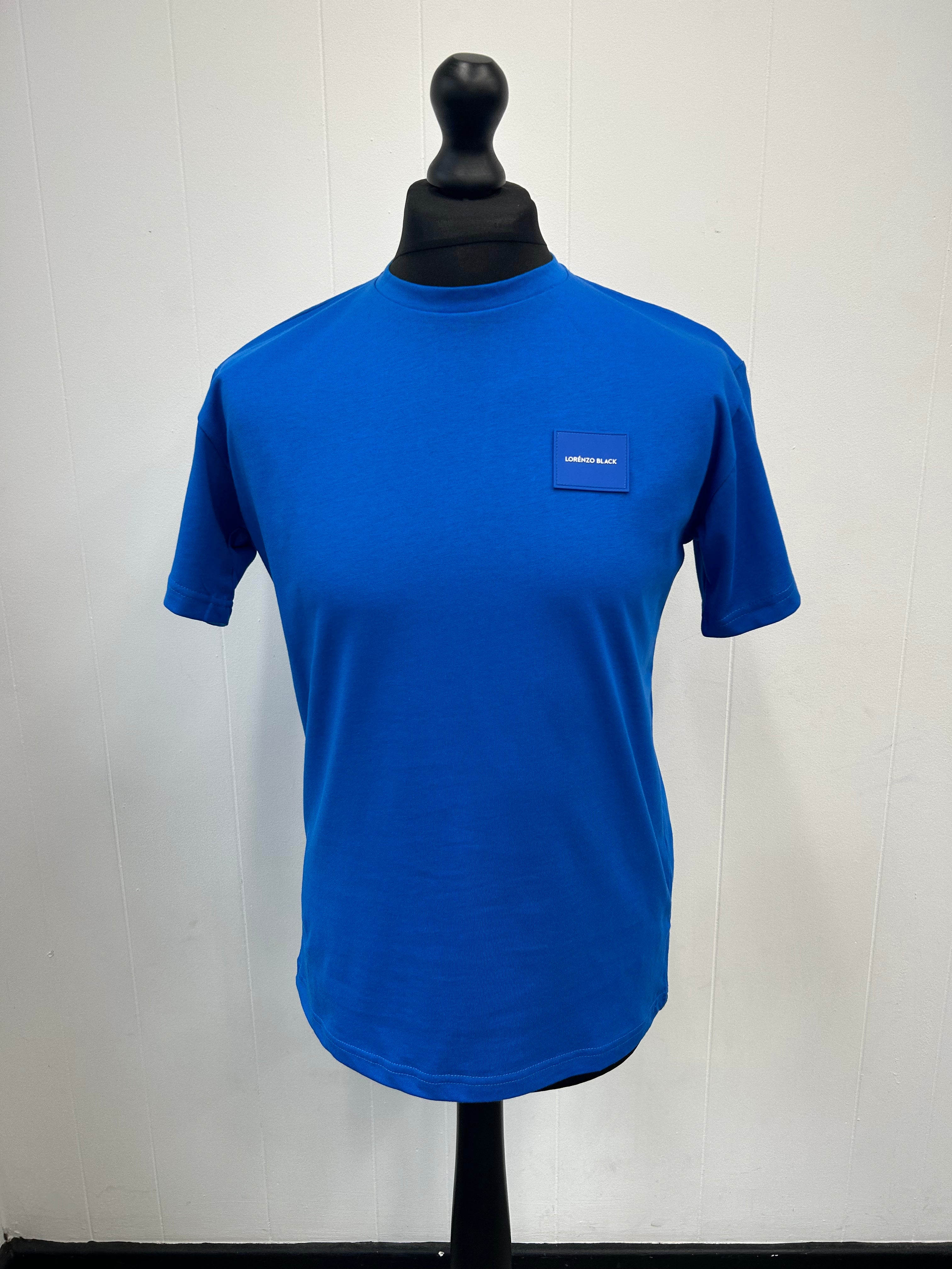 Tonal badge T-shirt - Royal Blue