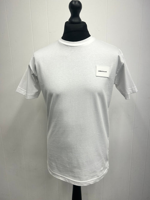 Tonal badge T-shirt - White