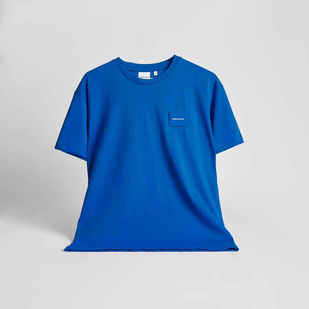 Tonal badge T-shirt - Royal Blue