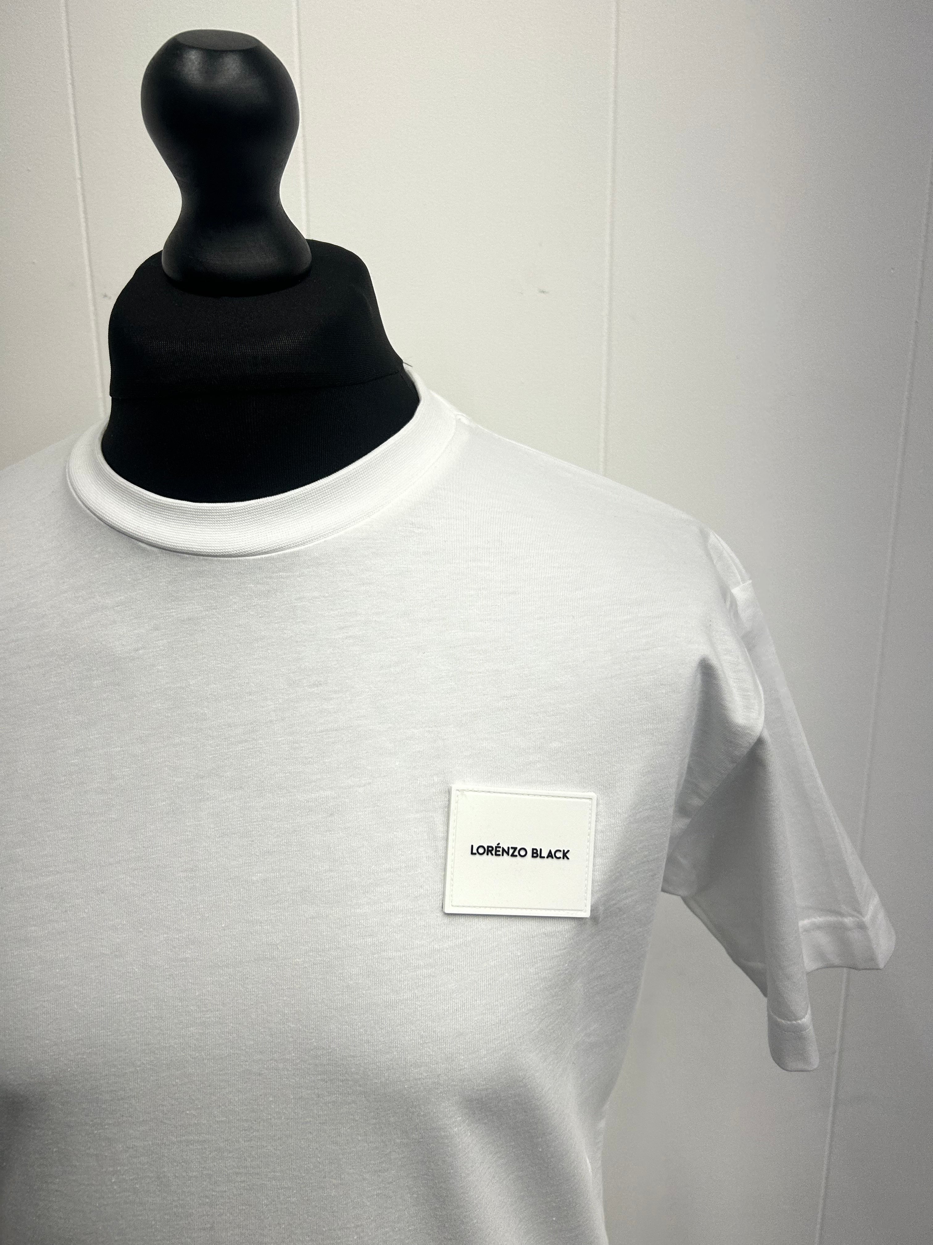 Tonal badge T-shirt - White