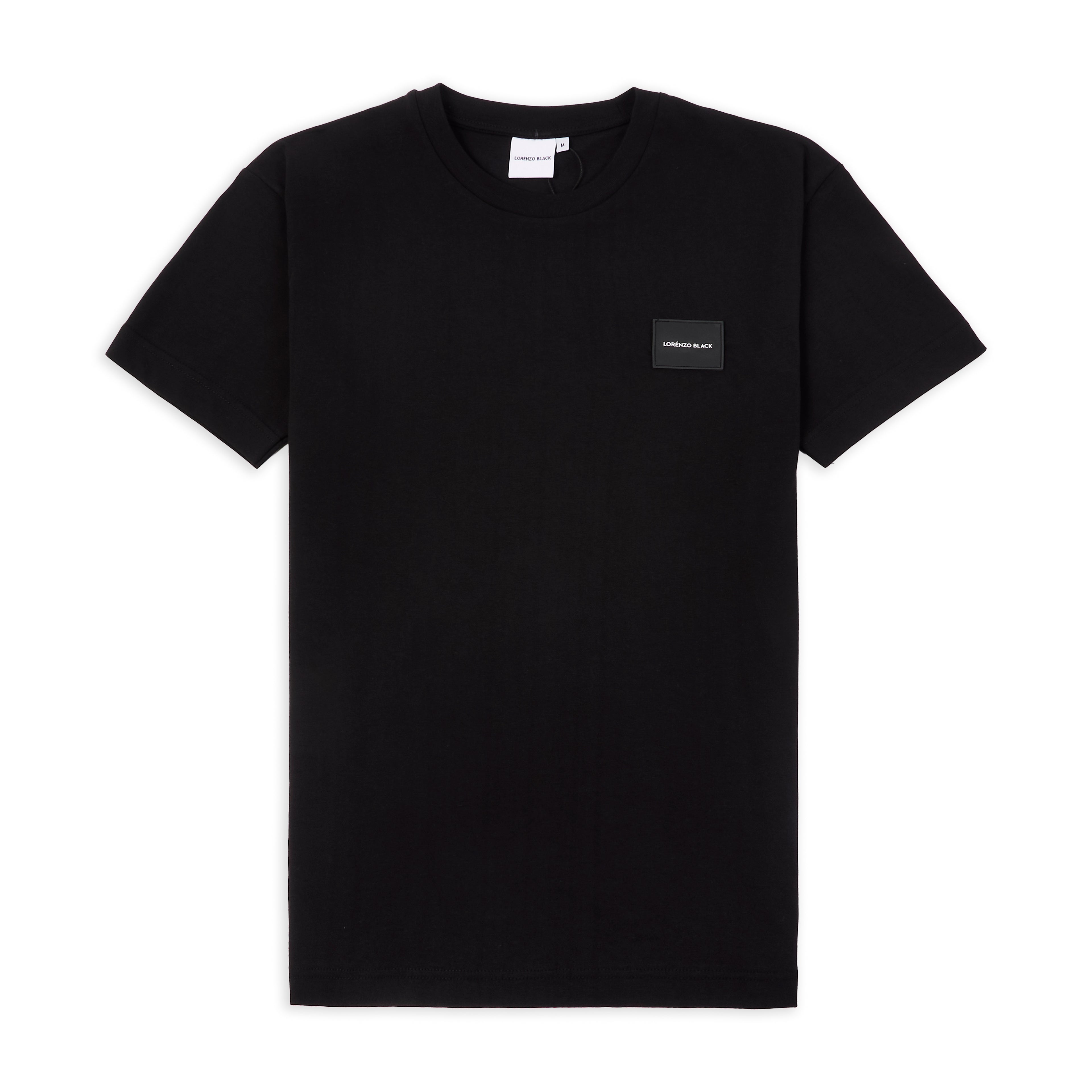 Tonal badge T-shirt - Black