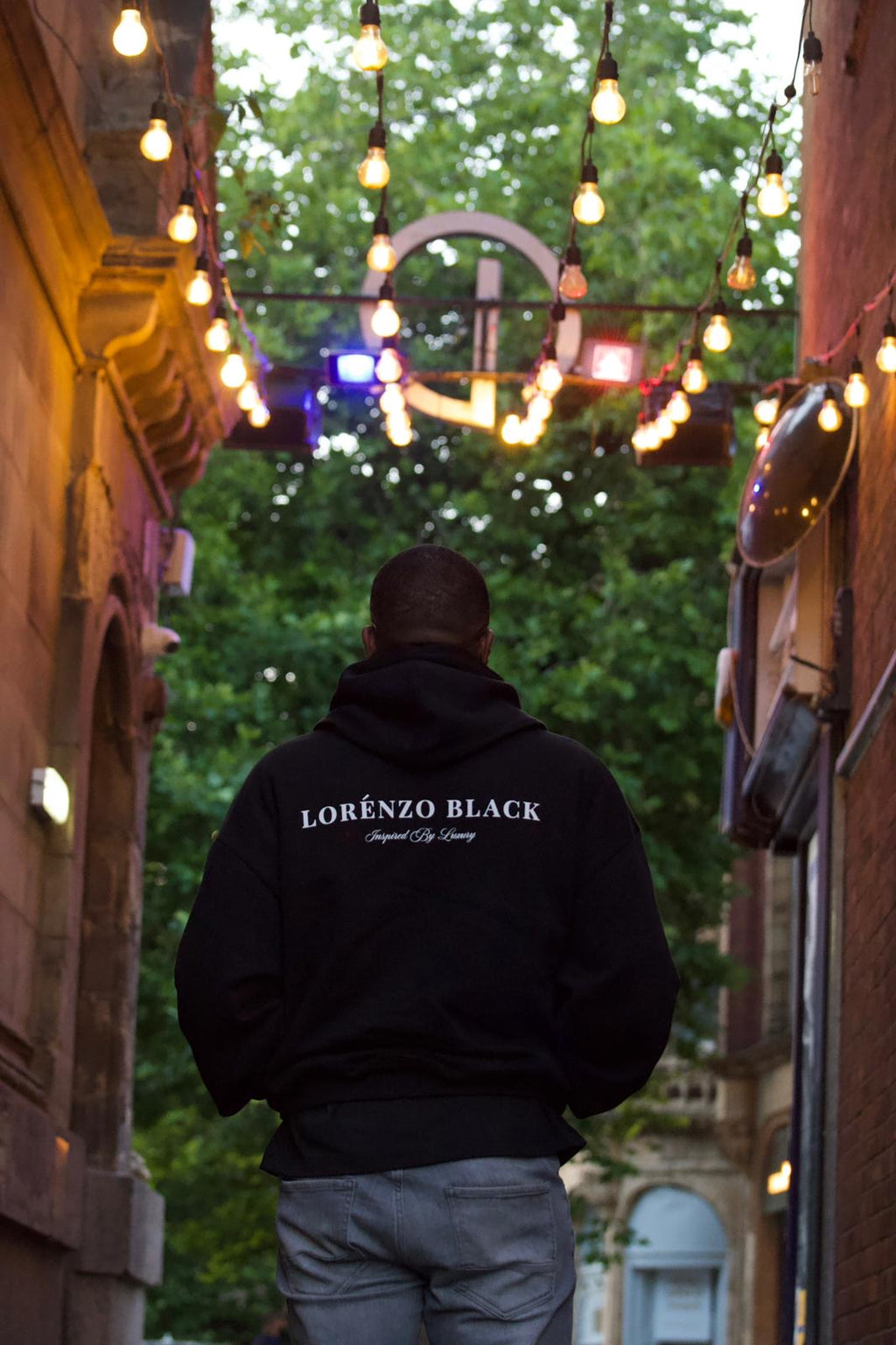 Inspired by Luxury Hoodie - Black
