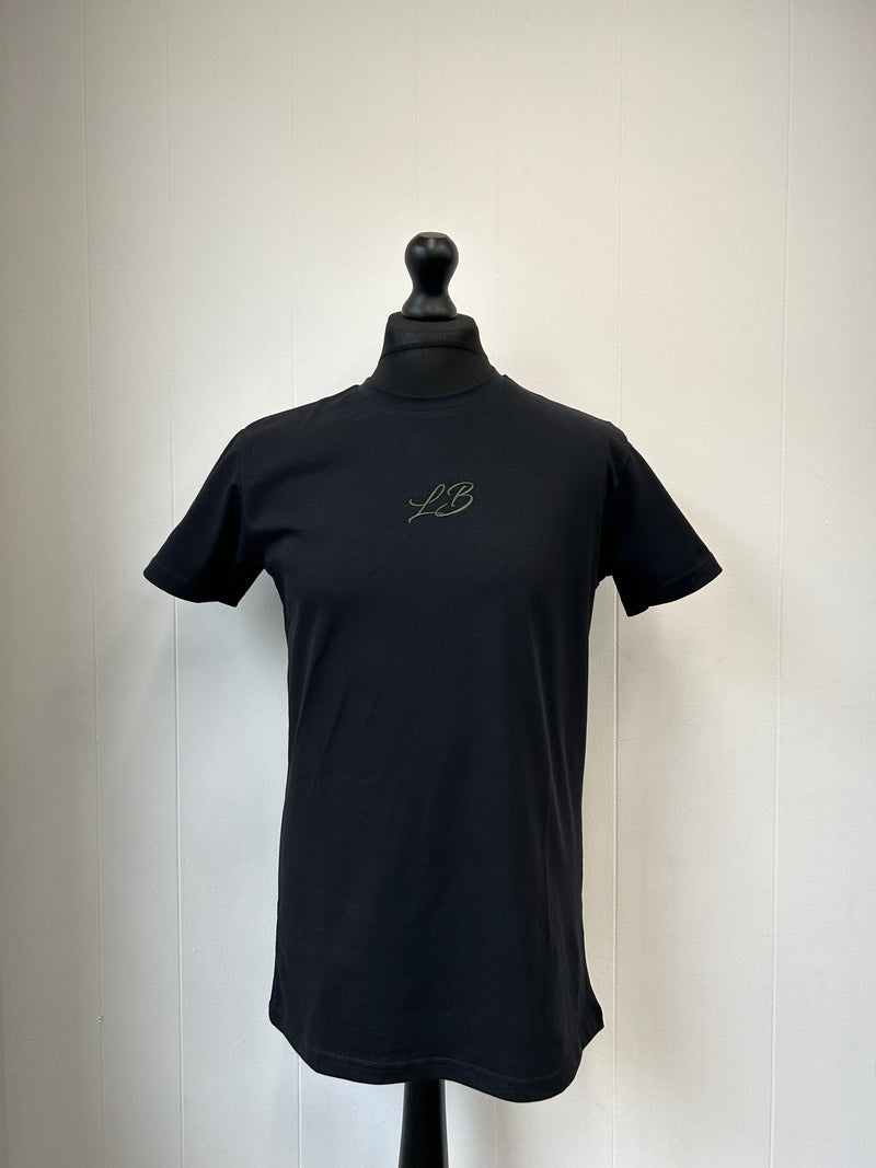 LB Initial T-Shirt - Black/Green